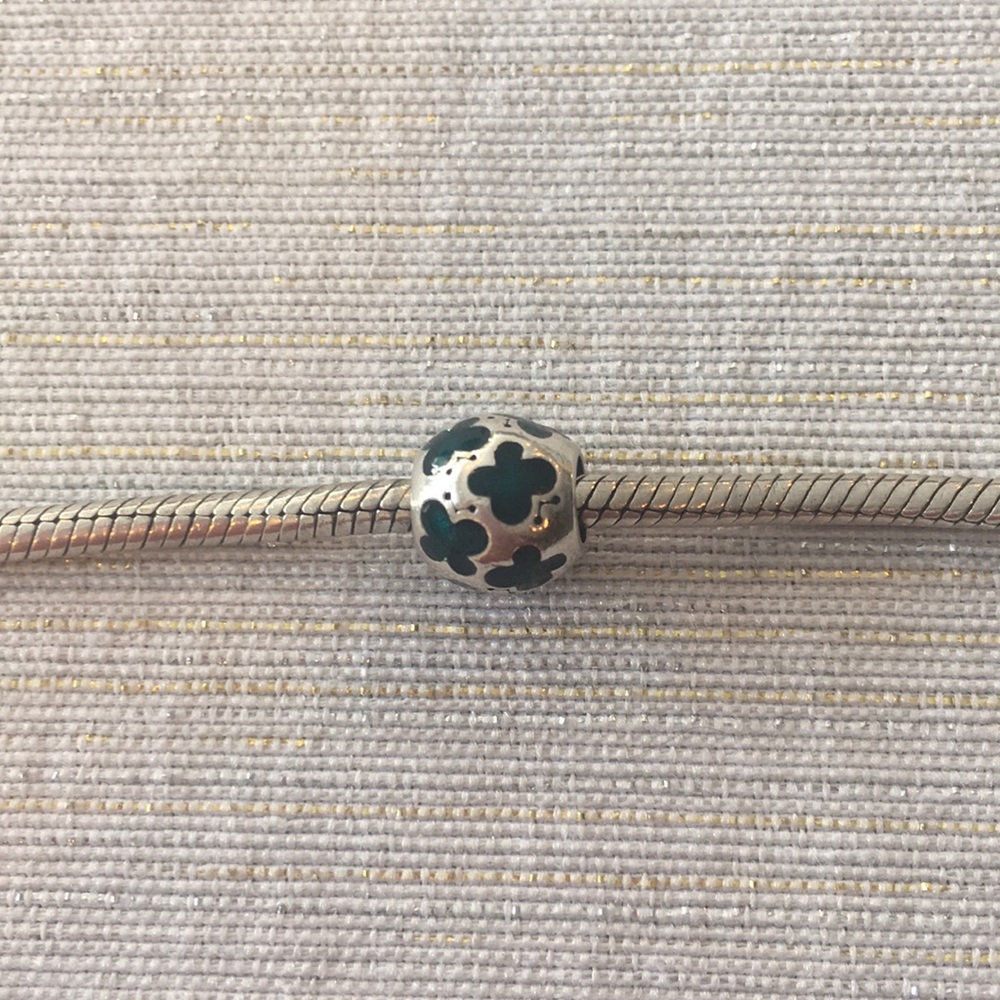 Pandora retired teal butterfly charm